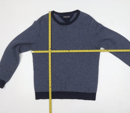 Mens UK Size L Tommy Hilfiger Blue Pullover Jumper