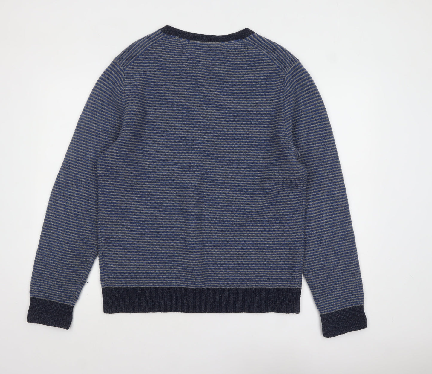 Mens UK Size L Tommy Hilfiger Blue Pullover Jumper