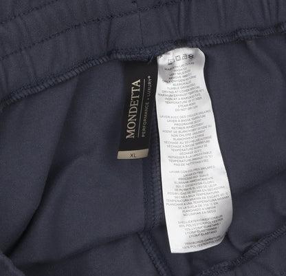 Womens UK Size XL MONDETTA Regular Fit Jogger Blue Trousers
