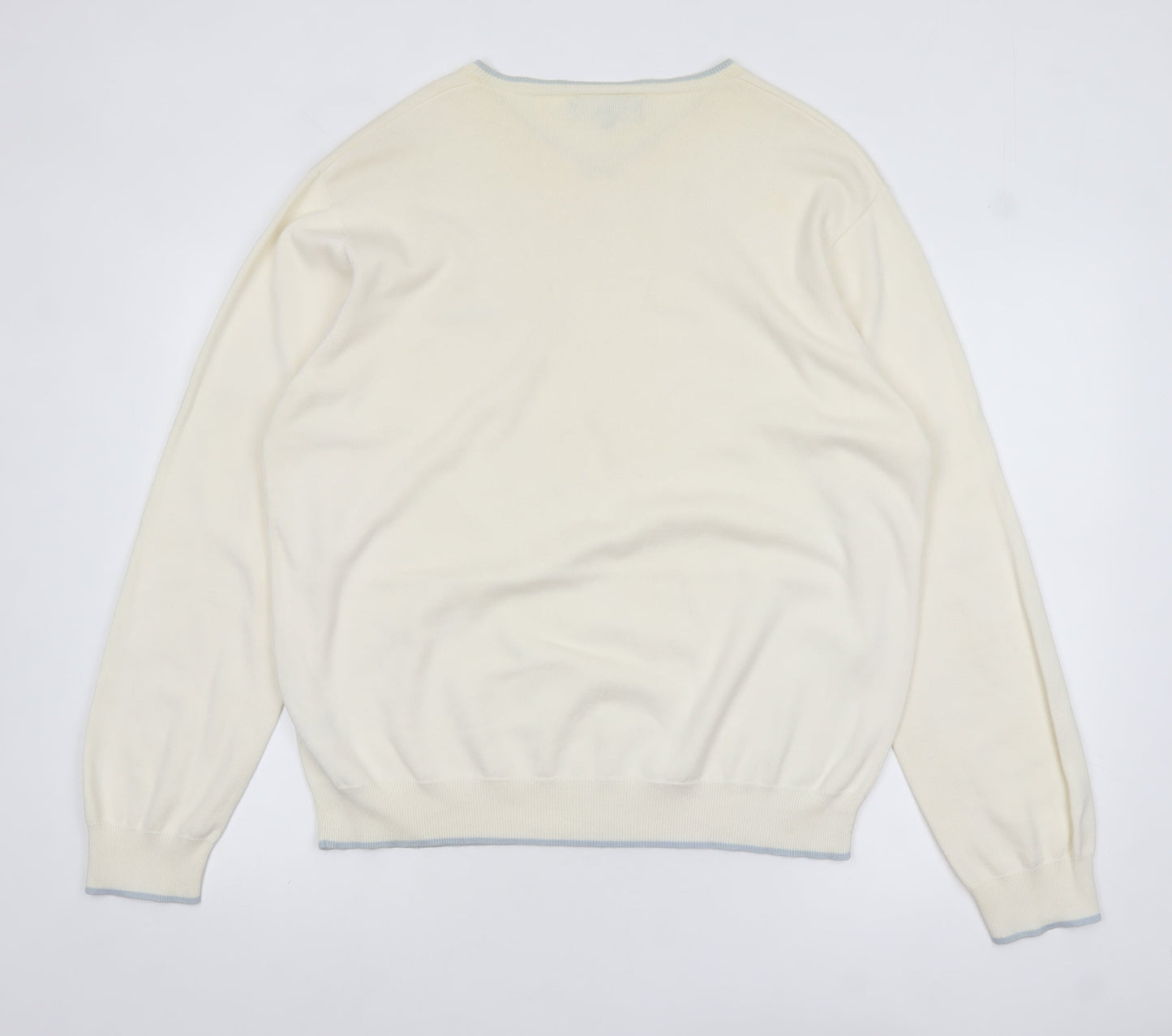 Mens UK Size XL Ben Sherman Ivory Pullover Jumper