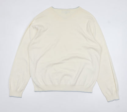 Mens UK Size XL Ben Sherman Ivory Pullover Jumper