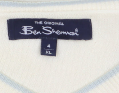 Mens UK Size XL Ben Sherman Ivory Pullover Jumper