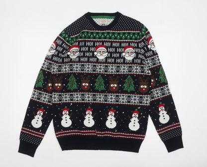 George Men's Multicoloured Christmas Pullover Jumper M