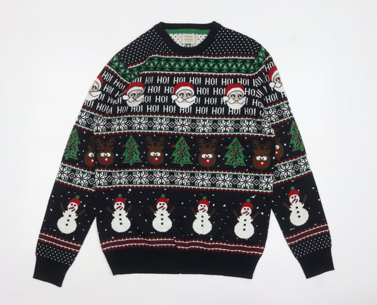 George Men's Multicoloured Christmas Pullover Jumper M