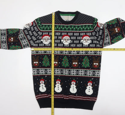 George Men's Multicoloured Christmas Pullover Jumper M