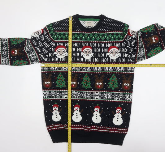 George Men's Multicoloured Christmas Pullover Jumper M