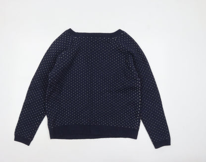 Womens UK Size 18 FatFace Blue Pullover Jumper