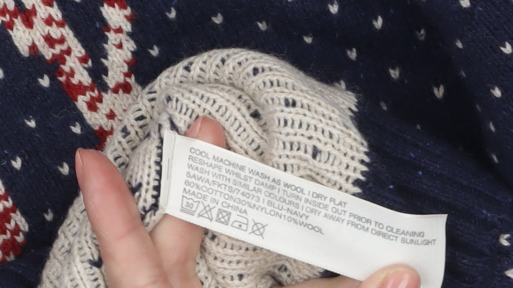 Womens UK Size 18 FatFace Blue Pullover Jumper