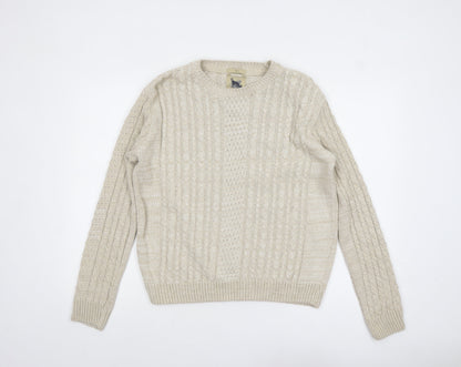 Womens UK Size S Refectory Beige Pullover Jumper