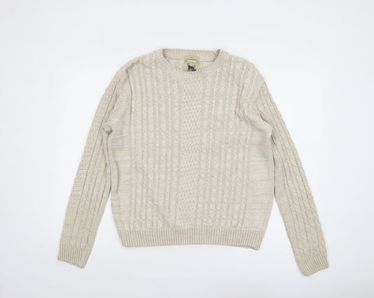 Womens UK Size S Refectory Beige Pullover Jumper