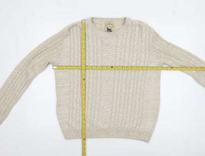 Womens UK Size S Refectory Beige Pullover Jumper