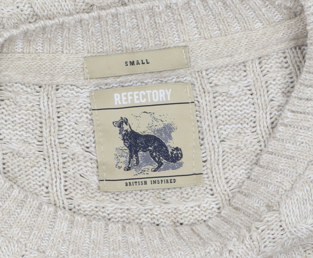 Womens UK Size S Refectory Beige Pullover Jumper