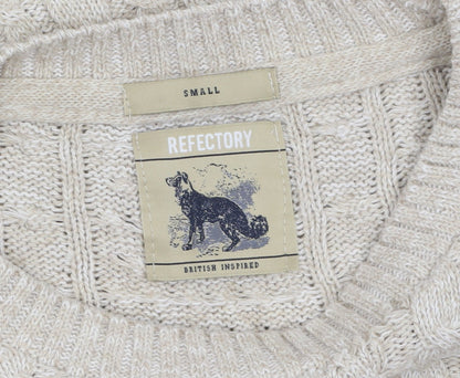 Womens UK Size S Refectory Beige Pullover Jumper