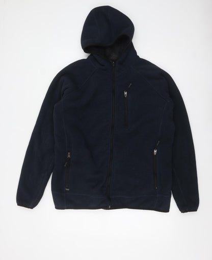 Mens UK Size XL Kensington Eastside Blue Full Zip Hoodie