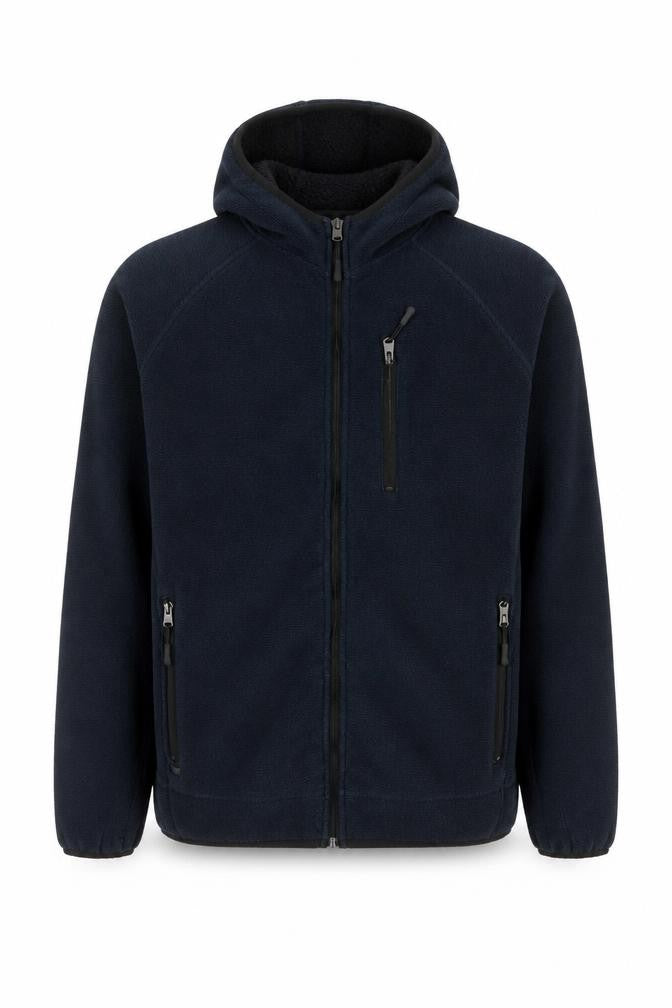 Mens UK Size XL Kensington Eastside Blue Full Zip Hoodie