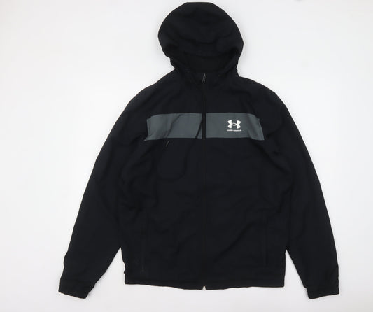 Mens UK Size M Under armour Black Running & Jogging Gym & Training Football Jack
