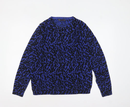 Womens UK Size 14 Marks and Spencer Blue Pullover Jumper