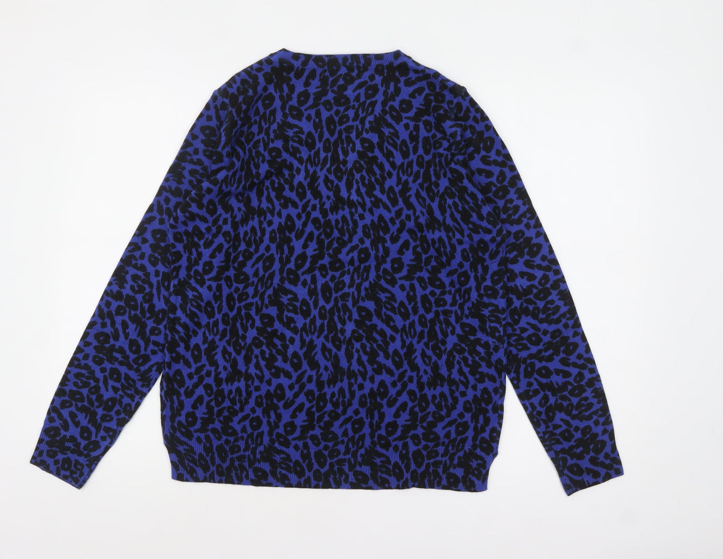 Womens UK Size 14 Marks and Spencer Blue Pullover Jumper