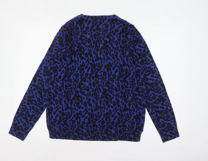 Womens UK Size 14 Marks and Spencer Blue Pullover Jumper