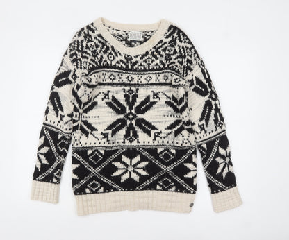 Womens UK Size 10 Blonde Heritage Black Pullover Jumper