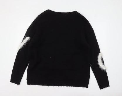 Womens UK Size 12 River Island Black Pullover Jumper