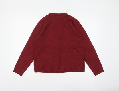 Honor Millburn Women's Red Acrylic Button Cardigan Size S 10-12