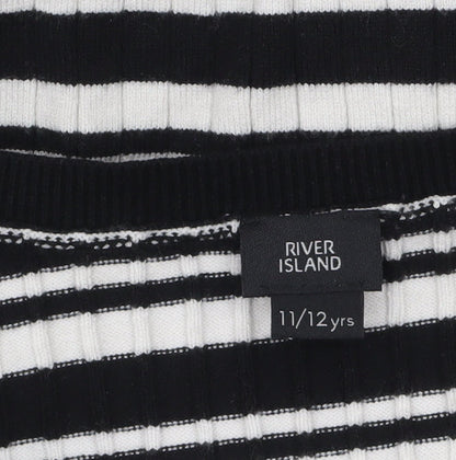 Girls UK Size 11-12 Years River Island Black Cardigan Jumper