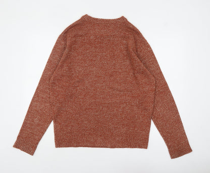 Mens UK Size L Sandstone Orange Pullover Jumper