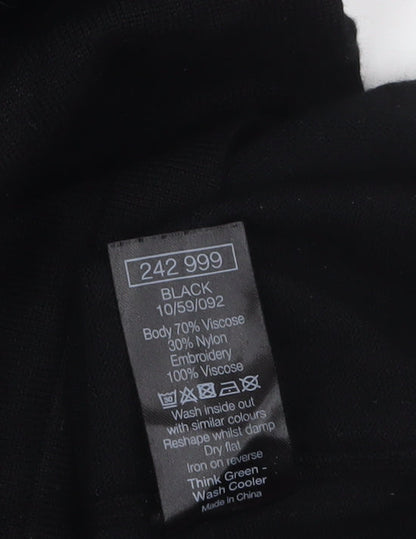 Womens UK Size 14 M&Co Black Pullover Jumper