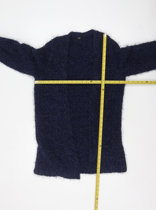 Womens UK Size 12 F&F Blue Cardigan Jumper