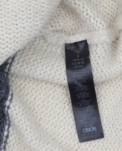 Womens UK Size S ASOS Grey Pullover Jumper