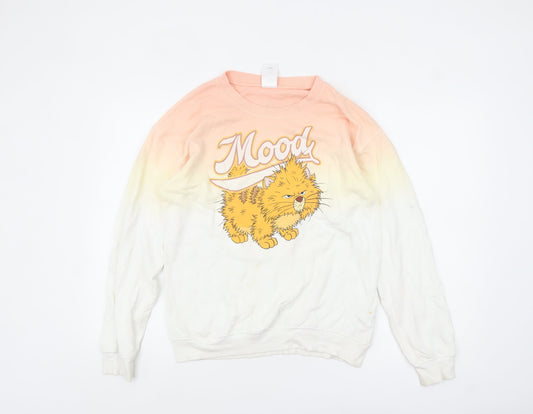 Disney Womens Multicoloured XS Pullover Jumper with Cat Print