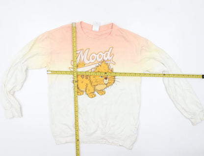 Disney Womens Multicoloured XS Pullover Jumper with Cat Print