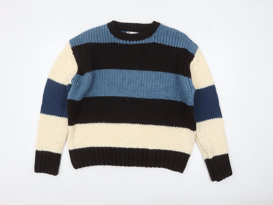 Womens UK Size 12 Zara Multicoloured Pullover Jumper