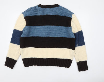 Womens UK Size 12 Zara Multicoloured Pullover Jumper