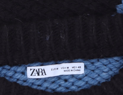 Womens UK Size 12 Zara Multicoloured Pullover Jumper