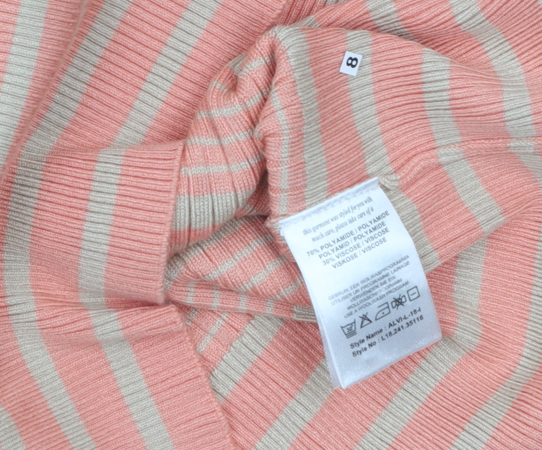Womens UK Size 8 Vila Joy Multicoloured Pullover Jumper