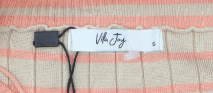 Womens UK Size 8 Vila Joy Multicoloured Pullover Jumper