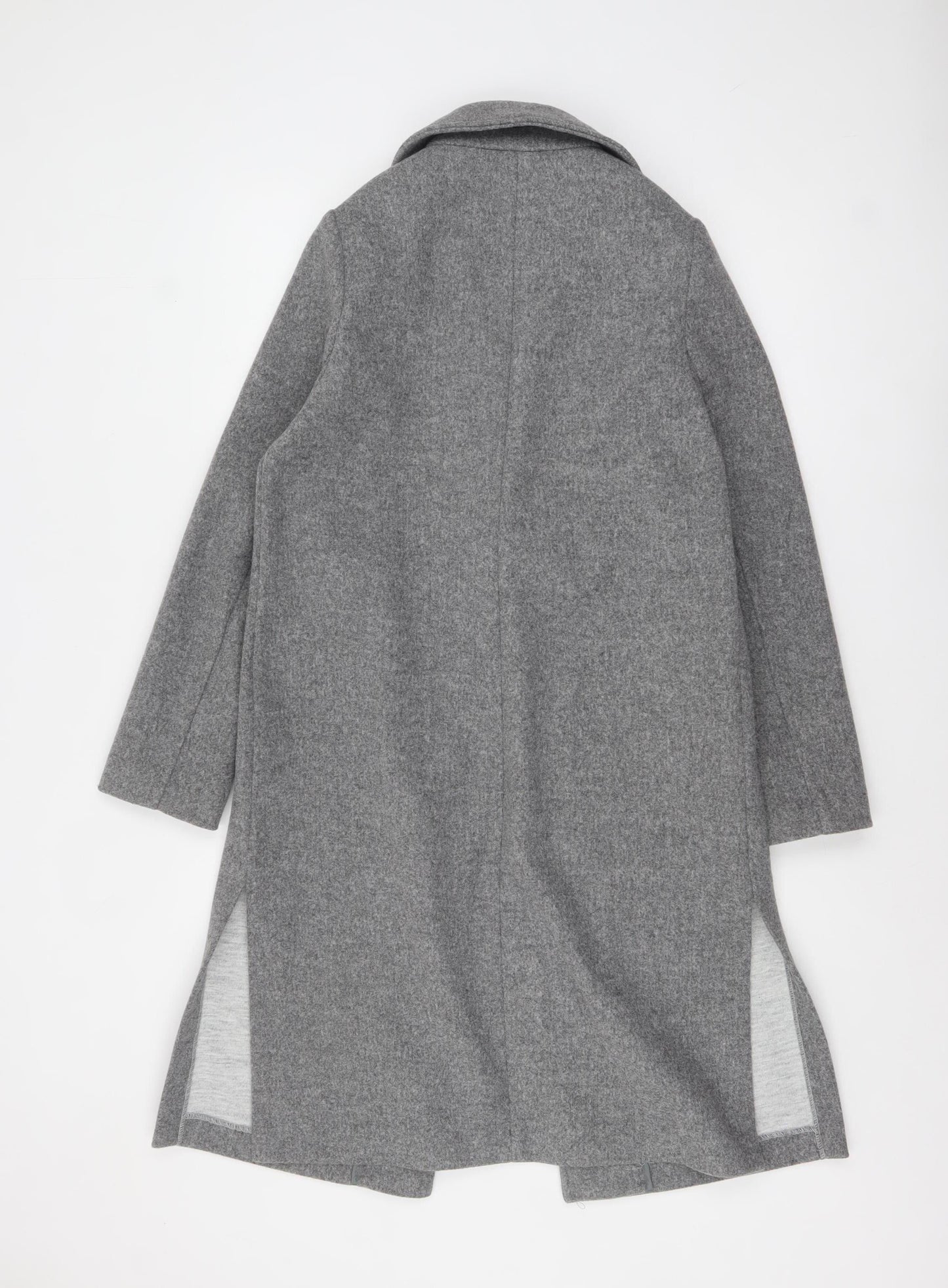 Womens UK Size 6 F&F Grey Overcoat