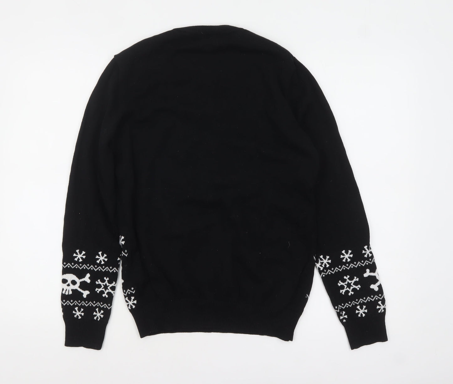 Mens UK Size S Primark Black Pullover Jumper
