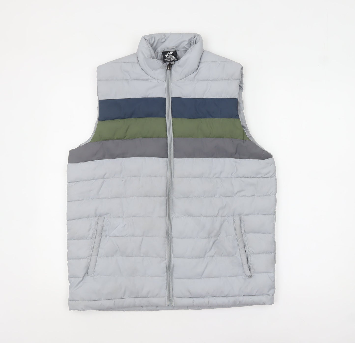 Womens UK Size L New Balance Grey Puffer Jacket