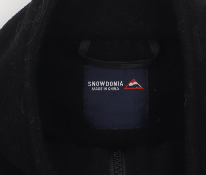 Mens UK Size M Snowdonia Black Basic Jacket