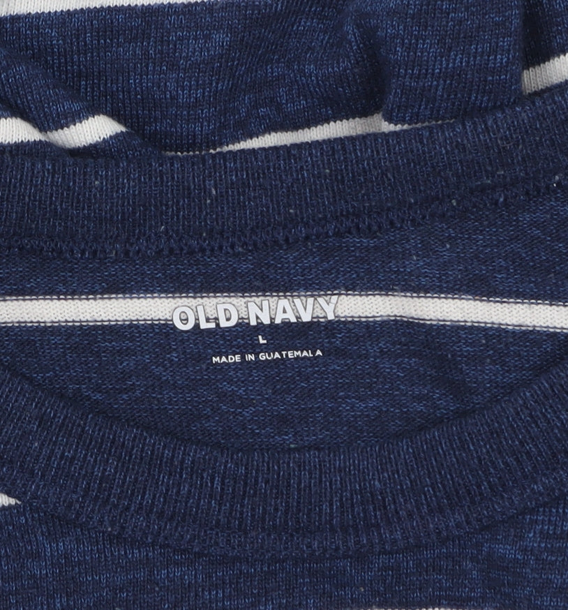 Womens UK Size L Old Navy Blue Basic T-Shirt