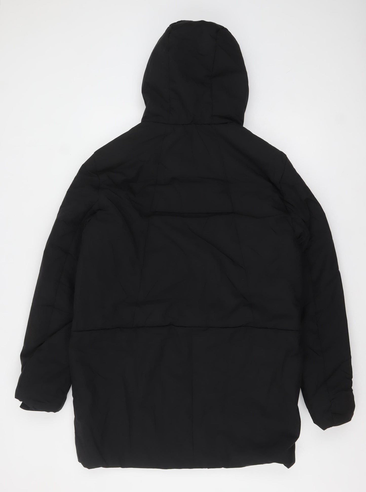 Womens UK Size M Jean Pascale Black Parka Coat
