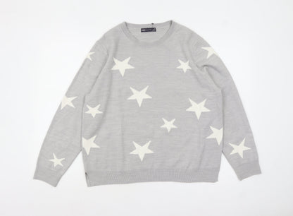 Womens UK Size 18 Marks and Spencer Grey Pullover Jumper