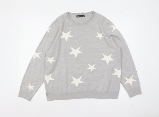 Womens UK Size 18 Marks and Spencer Grey Pullover Jumper