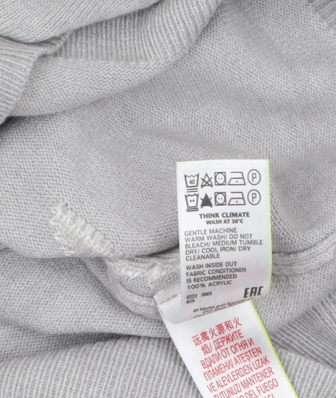 Womens UK Size 18 Marks and Spencer Grey Pullover Jumper