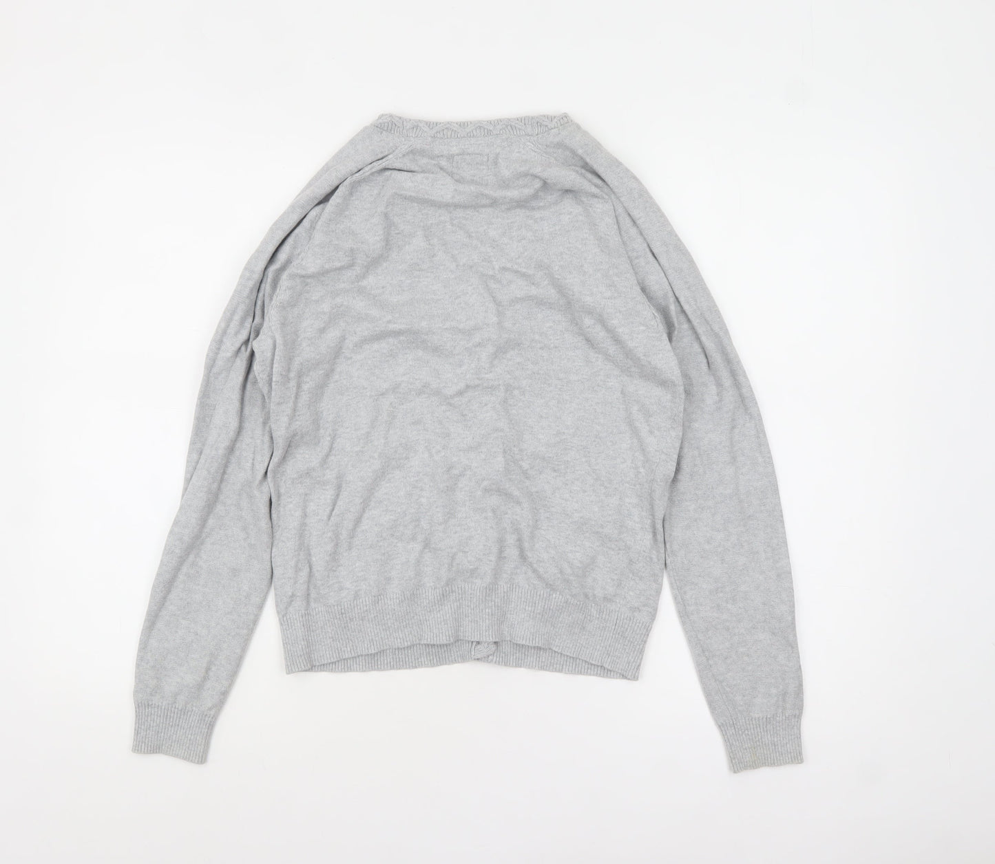 Womens UK Size L Mantaray Grey Cardigan Jumper