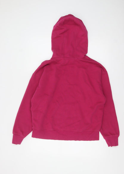 Womens UK Size M DKNY Pink Pullover Hoodie