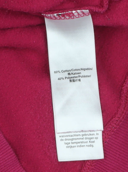 Womens UK Size M DKNY Pink Pullover Hoodie